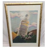 S&N Absolut Vodka Nebraska Jack E. Davis Print