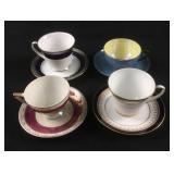 Lot of 4 Teacups and Saucers