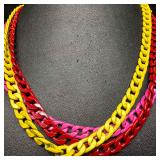 Melania Clara and Alexa Rae Multi Colored Chain Ne