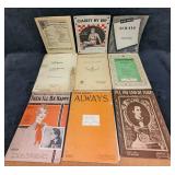 9 Vintage Western Sheet Music