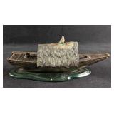 Silver Plated Metal Noah