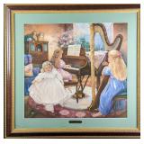 Framed LE Paula Vaughan Fur Elise Print