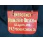 Vintage Anheuser Busch Emergency Panel