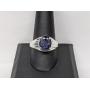 5cts Blue Sapphire Astrology Ring in sterling