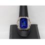 .925 Sterling Silver Sapphire Ring