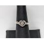 .925 Sterling Silver Diamond Heart Ring
