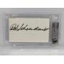 Red Schoendienst 3x5 Index Card Beckett Auto