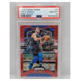 2019 Panini Prizm Ruby Wave Luka Doncic 75 PSA 10