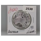 2020 1oz .999 Silv Australia $1 Dollar