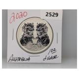 2020 1oz .999 Silv Australia $1 Dollar
