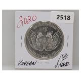 2020 1oz .999 Silv Korean Phoenix Round