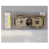 1934-A $5 Silver Certificate Star Note