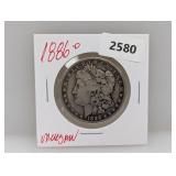 1886-O 90% Silver Morgan $1 Dollar