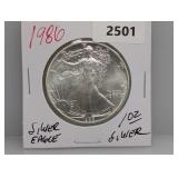 1986 1oz .999 Silver Eagle $1 Dollar