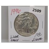 1996 1oz .999 Silver Eagle $1 Dollar