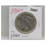 1934-S 90% Silver Peace $1 Dollar