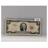 1963 Red Seal $2 US Note