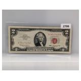 1963 Red Seal $2 US Note