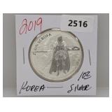 2019 1oz .999 Silv Korea 1 Clay