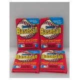 (4) 1988 Donruss packs