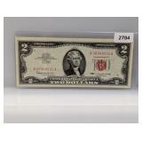1963 Red Seal $2 US Note