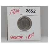 1924 90% Silver Mercury Dime