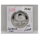 2025 1oz .999 Silv Australia Emu $1