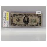 1934 KC $20 Fed Reserve Star Note