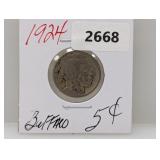 1924 Buffalo Nickel