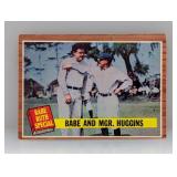 1962 Topps Babe and Mgr Huggins 137 Green Tint