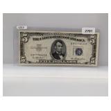 1953 $5 Silver Certificate