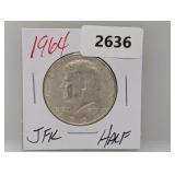 1964 90% Silver JFK Half $1 Dollar