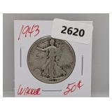 1943 90% Silver Walker Half $1