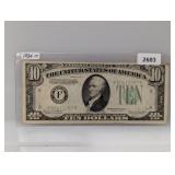 1934-D Atl GA $10 Fed Reserve Note