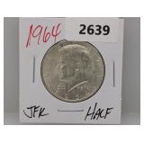 1964 90% Silver JFK Half $1 Dollar