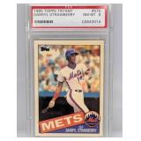 1985 Darryl Strawberry Topps Tiffany #570 PSA 8