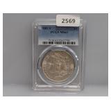 PCGS 1881-S MS63 90% Silv Morgan $1