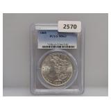 PCGS 1885 MS63 90% Silv Morgan $1