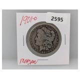 1901-O 90% Silver Morgan $1 Dollar