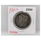 1901-S 90% Silver Morgan $1 Dollar
