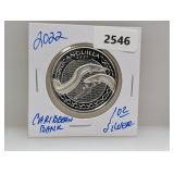 2022 1oz .999 Silver Caribbean Bank