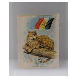 1910 Imperial Tobacco Co Jaguar Silk Animal Flag