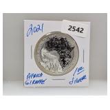 2021 1oz .999 Silver Africa Giraffe