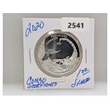 2020 1oz .999 Silver Congo Scorpiones