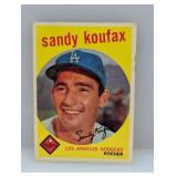1959-Topps Sandy Koufax #163 Corner HOF