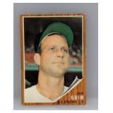 1962 Topps Bob Grim 564 Tuff High Number