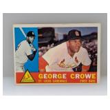 1960 Topps George Crowe 419 Old Cardinal Crease