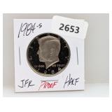 1984-S PF JFK Half $1 Dollar