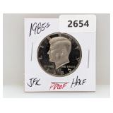 1985-S PF JFK Half $1 Dollar