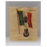 1915 Zira Cigarettes Mexico Silk Flag Series